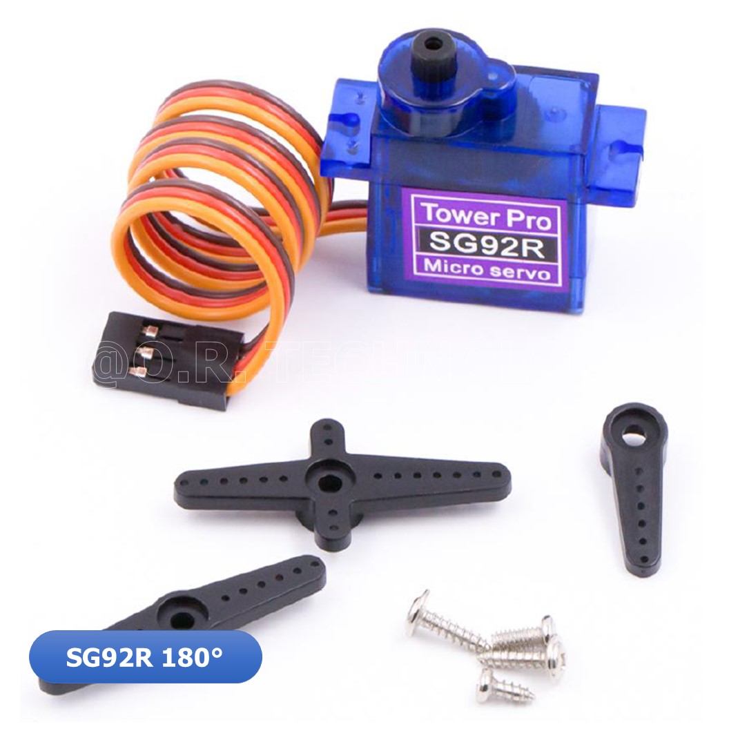 (1ชิ้น) AA171 เซอร์โวมอเตอร์ SERVO MICRO SG92R 2.5kg 4.8V 180 องศา