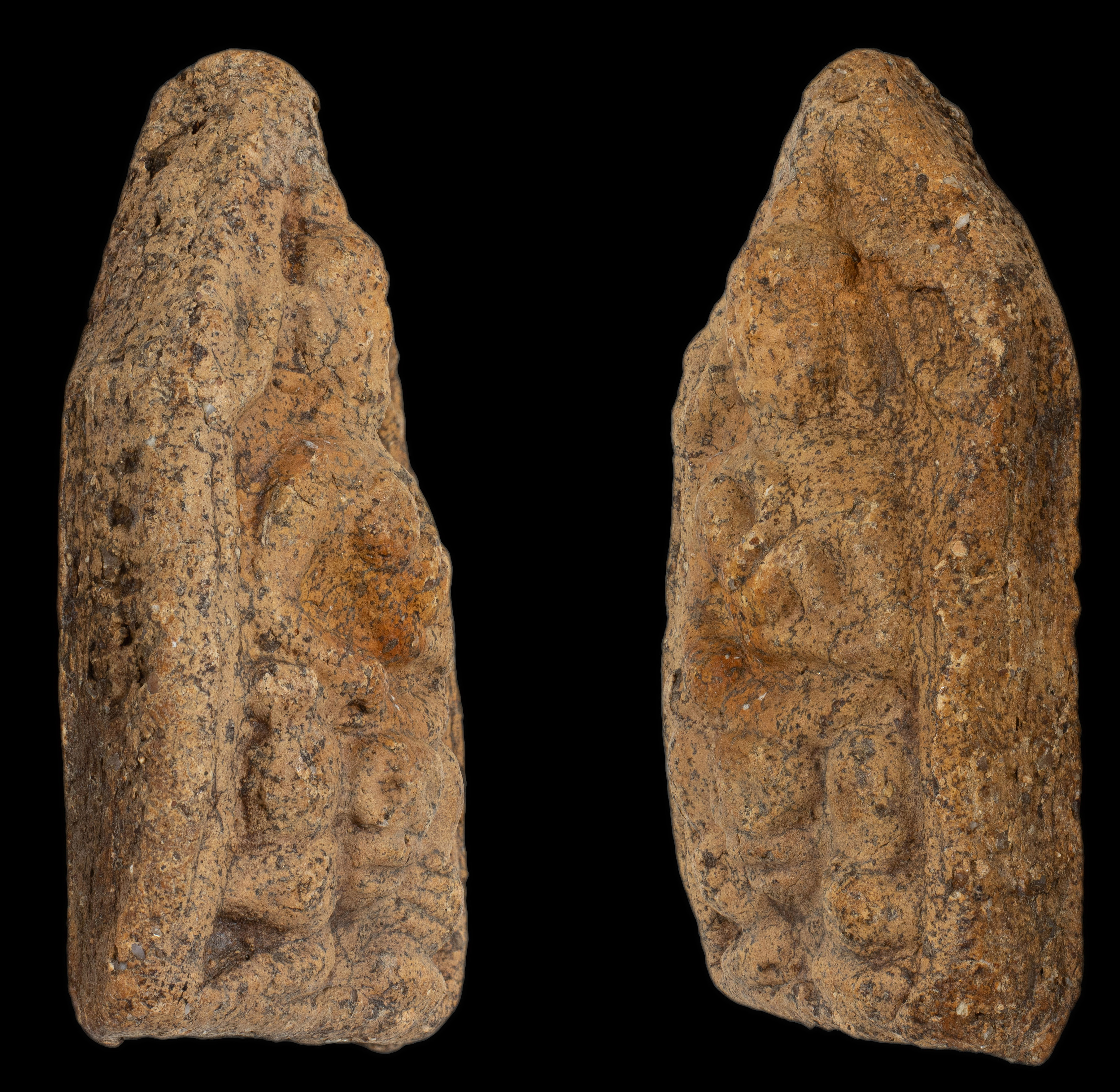 ขุนแผนหลวงพ่อกวย พิมพ์ขี่โหงพรายอุ้มกุมาร เนื้อดิน ยุคต้น