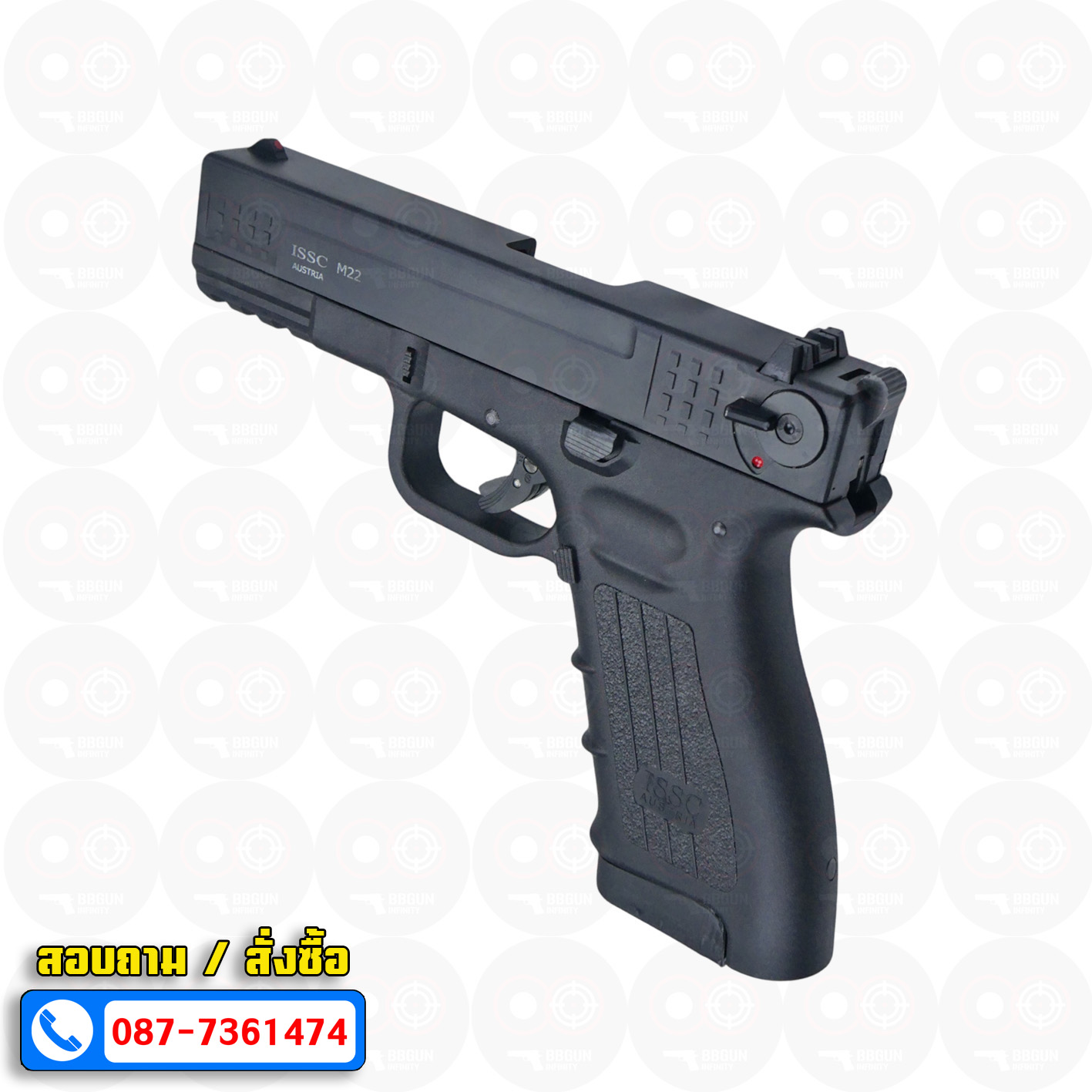 แบลงค์กัน Ceonic Issc M22 สีดำ 9mm P.A.K แบลงค์กัน blank gun