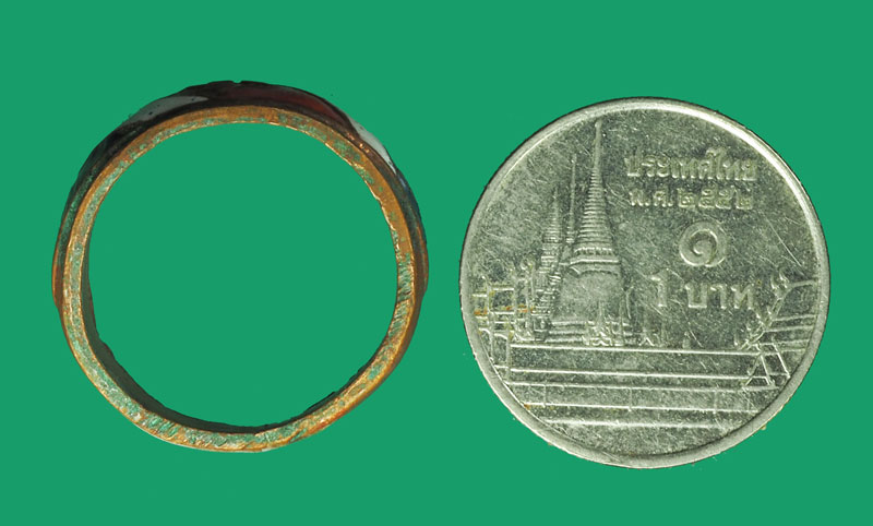 ขายแล้ว*33400 แหวนยันต์ ลายธงชาติ หลวงพ่อจง วัดหน้าต่างนอก อยุธยา 12