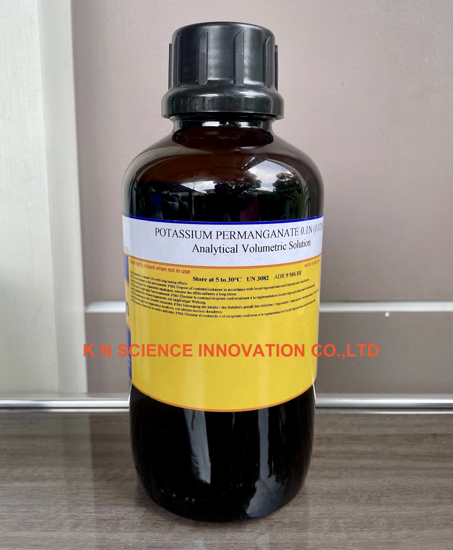 Potassium permanganate, 0.02M (0.1N), NIST Traceable & ISO17025 accredited , 1 L , Reagecon PP2002F