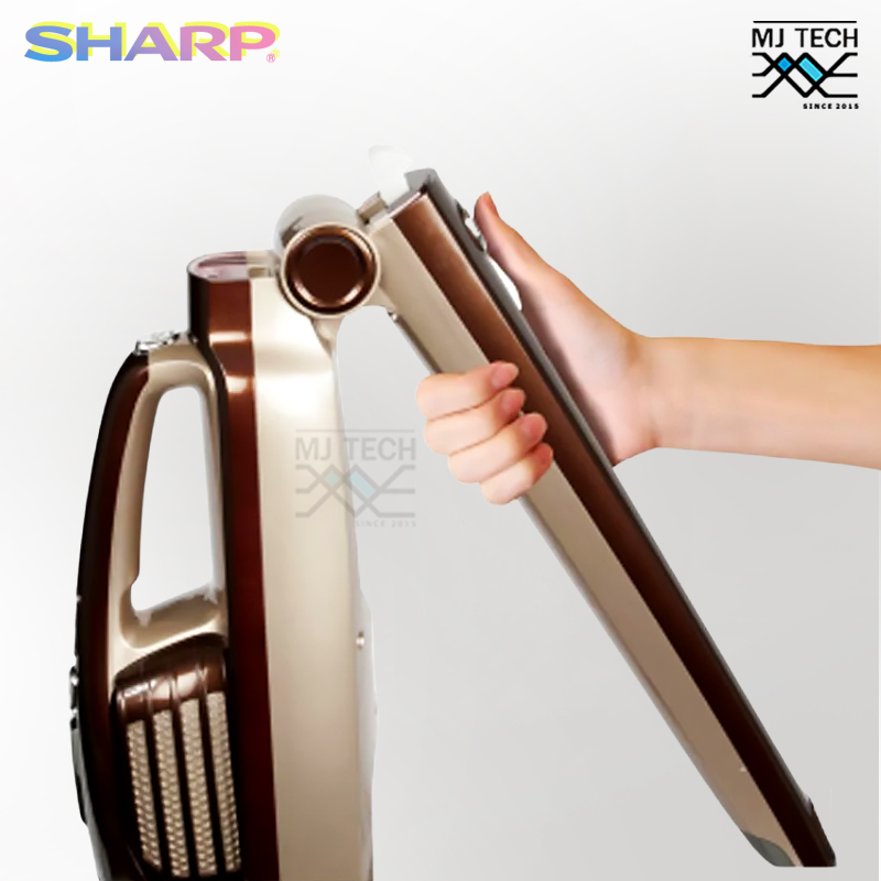 SHARP เครื่องดูดฝุ่น แบบด้ามจับไร้สาย 2 in 1 ขนาด 150 วัตต์ รุ่น EC-LH18-BR