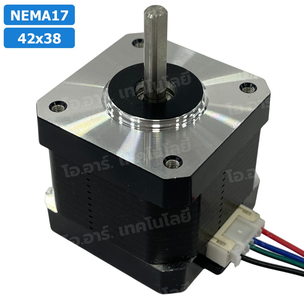 NEMA17 42x38 สเต็ปเปอร์มอเตอร์ พร้อมสาย Stepper Motor NEMA17 with cable 1000mm สเต็ปปิ้งมอเตอร์ Stepping Motor สเตปมอเตอร์ Step motor