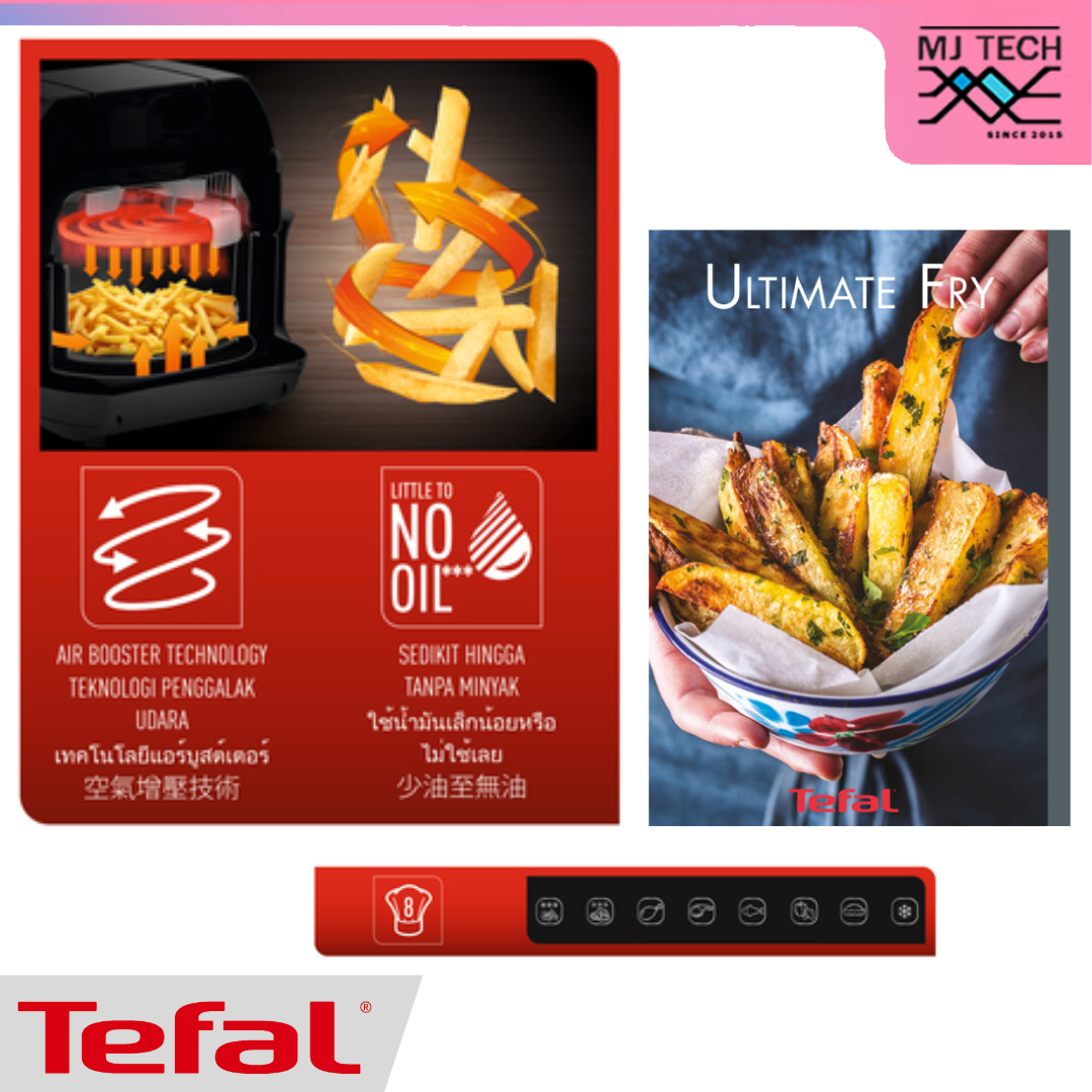 Tefal หม้อทอดไร้น้ำมัน 2 in1 รุ่น FX202D66 ความจุ 1.2 กก. กำลังไฟ 1430 วัตต์ รับประกัน 2 ปี