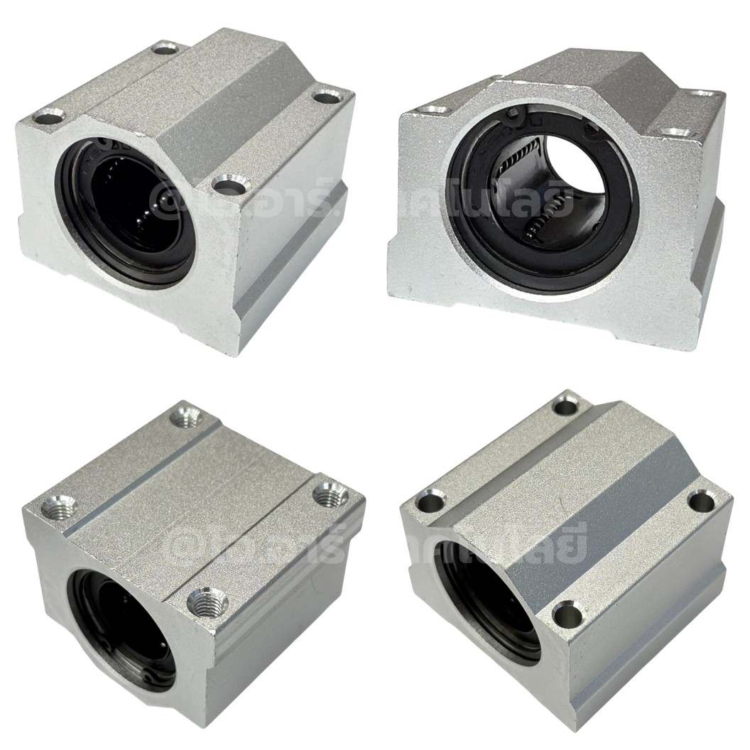 SCS-UU/LUU ลิเนียร์บอลแบร์ริ่งสไลด์บล็อก ขนาด 6-30mm Linear Ball Bearing Block Linear Guide Slide Block Aluminum Alloy SCS6-30 UU/LUU SCS6UU/SCS8UU/SCS10UU/SCS12UU/SCS16UU/SCS20UU SCS8LUU/SCS10LUU/SCS12LUU/SCS16LUU/SCS20LUU