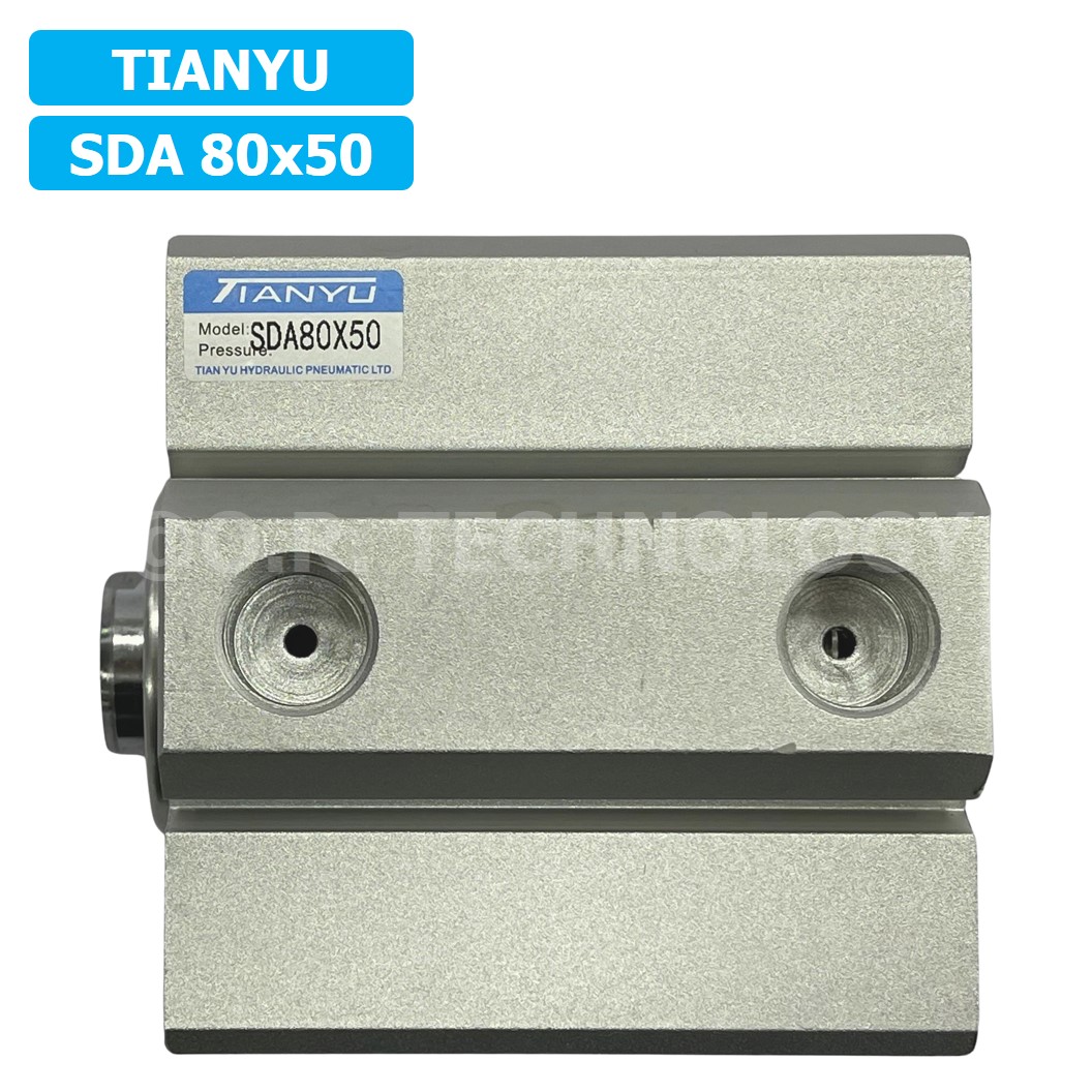 (1ชิ้น) SDA 80x50 กระบอกลมคอมแพค กระบอกลม รุ่นคอมแพค Compact Air Cylinder SDA Series แบบคอมแพค