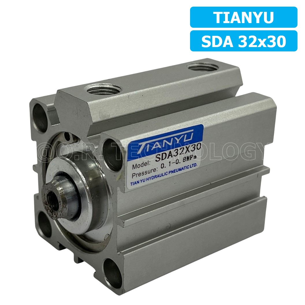 (1ชิ้น) SDA 32x30 กระบอกลมคอมแพค กระบอกลม รุ่นคอมแพค Compact Air Cylinder SDA Series แบบคอมแพค