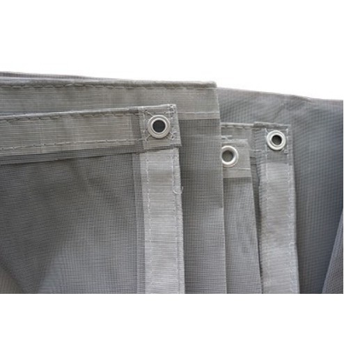 ผ้าใบก่อสร้าง ผ้าใบ mesh sheet 130g - 370g (ขายส่ง ราคารวมแวท) ตาข่ายกันฝุ่น ผ้าใบไซด์งาน ตาข่ายเมชชีท ผ้าใบสีเทา