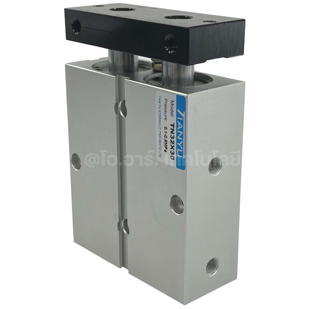 TN 32x30 กระบอกลม แบบแกนคู่ กระบอกลมคอมแพ็ค 2 แกน Twin-Rod Cylinder compact Double-shaft Air Pneumatic TN32x30