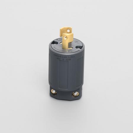 2222N AMERICAN DENKI ปลั๊กตัวผู้ขาล็อก 3P(3P,4W GND) 20A 250V 2-Pole 2-Wire 20A 250V Plug (Nylon Housing)