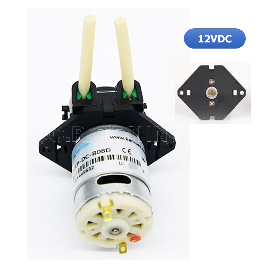 (1ชิ้น) NC457 ปั้มน้ำ ปั้มของเหลว Black 12V BPT Tube Liquid Pump ID:3mm,OD:5mm, 19~100 mL/min