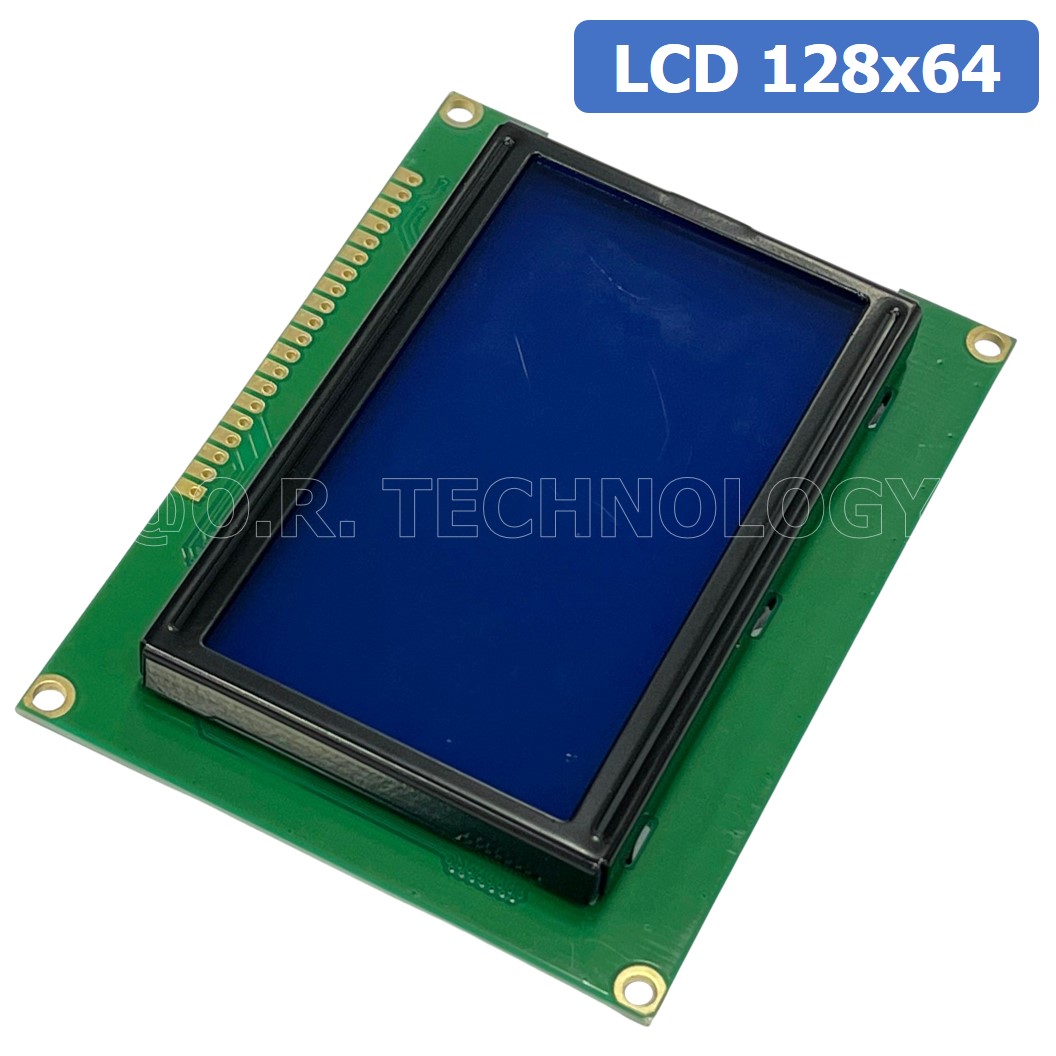 (1ชิ้น) NA021 โมดูลจอแสดงผล LCD12864 Blue Backlight จอแสดงผล หน้าจอ LCD 128x64 LCD Module