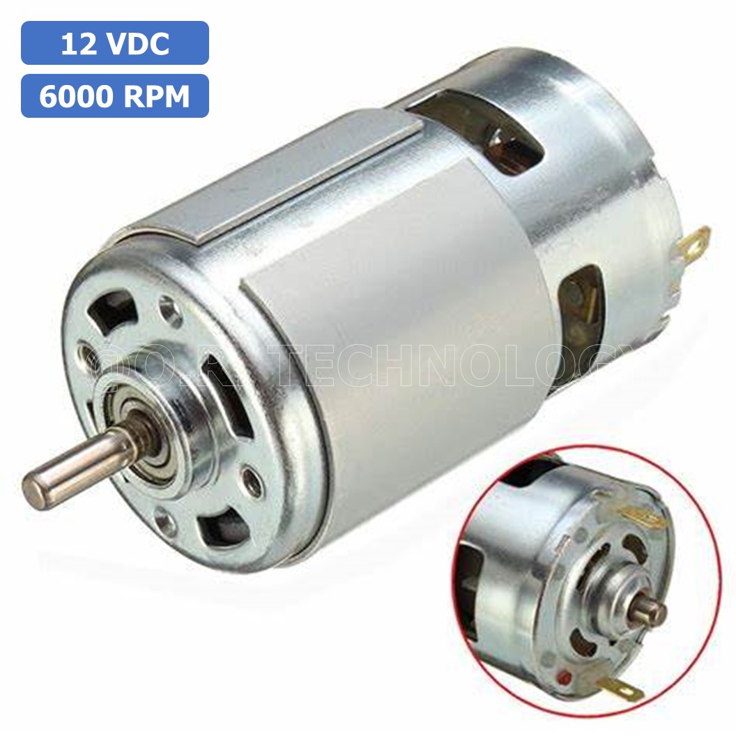 (1ชิ้น) JB181 มอเตอร์ 775 12VDC 6000RPM มอเตอร์ความเร็วสูง มอเตอร์สว่าน แกนขนาด 5mm DC Motor 775 D Shaft