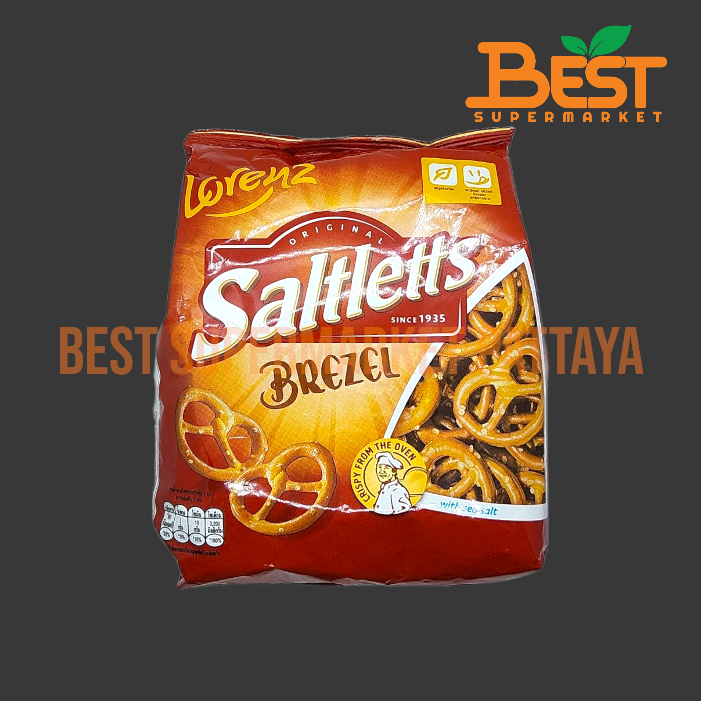 ลอเรนซ์ ซอลต์เลท เบรทเซล 150 กรัม Lorenz Saltletts Brezel 150 g.