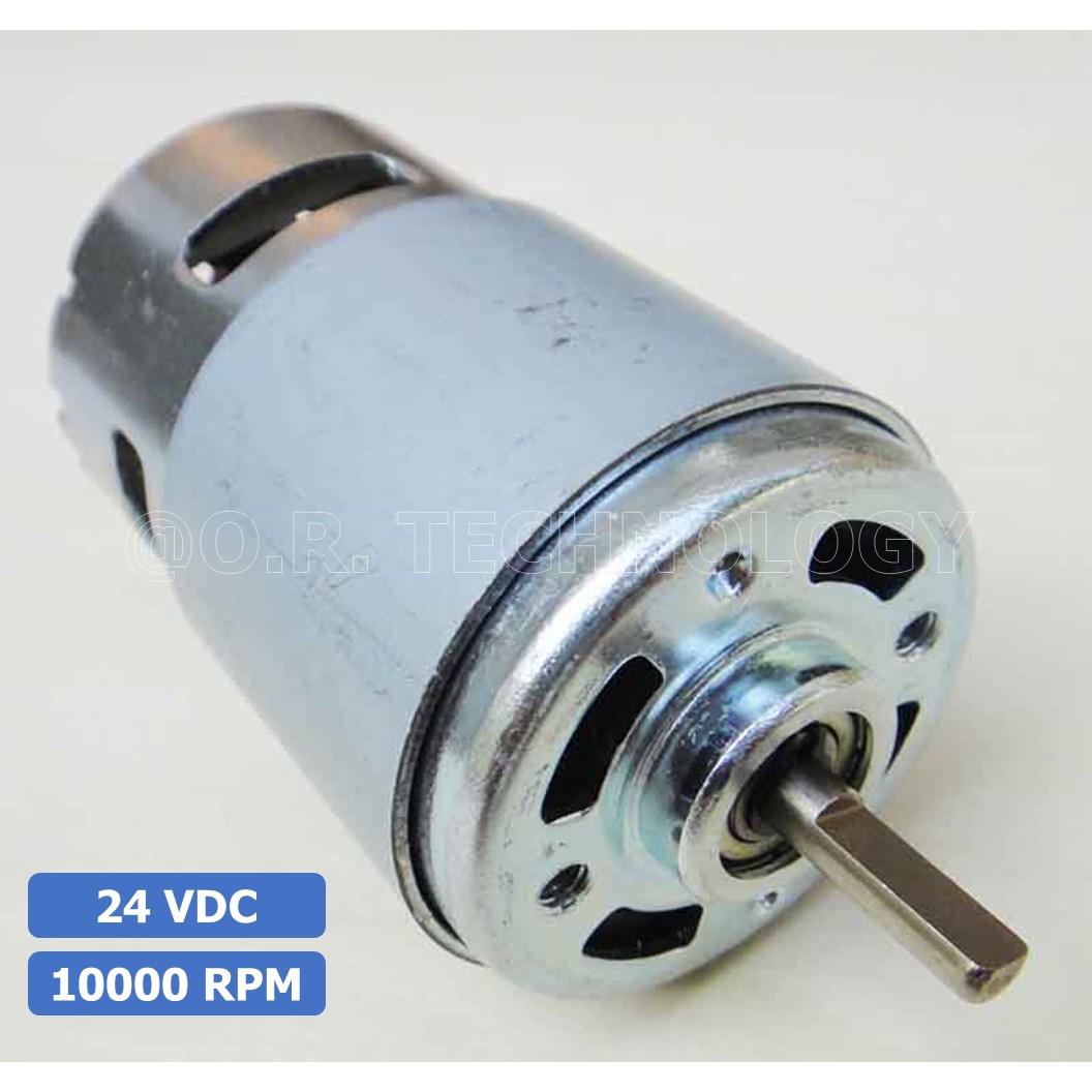 (1ชิ้น) JB186 มอเตอร์ 775 24VDC 10000RPM มอเตอร์ความเร็วสูง มอเตอร์สว่าน แกนขนาด 5mm DC Motor 775 D Shaft