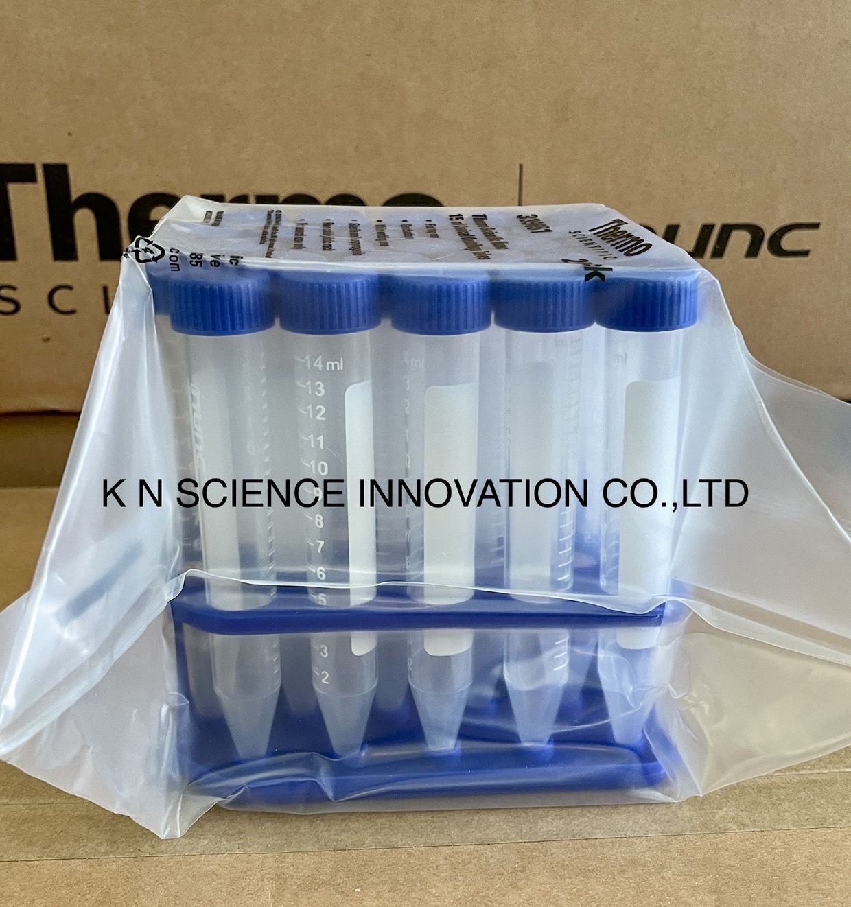 Conical Centrifuge Tube Sterile Polypropylene Centrifuge Tube,15ml Conical Tube Rack, 25 tubes/rack ยี่ห้อNunc™ 339651