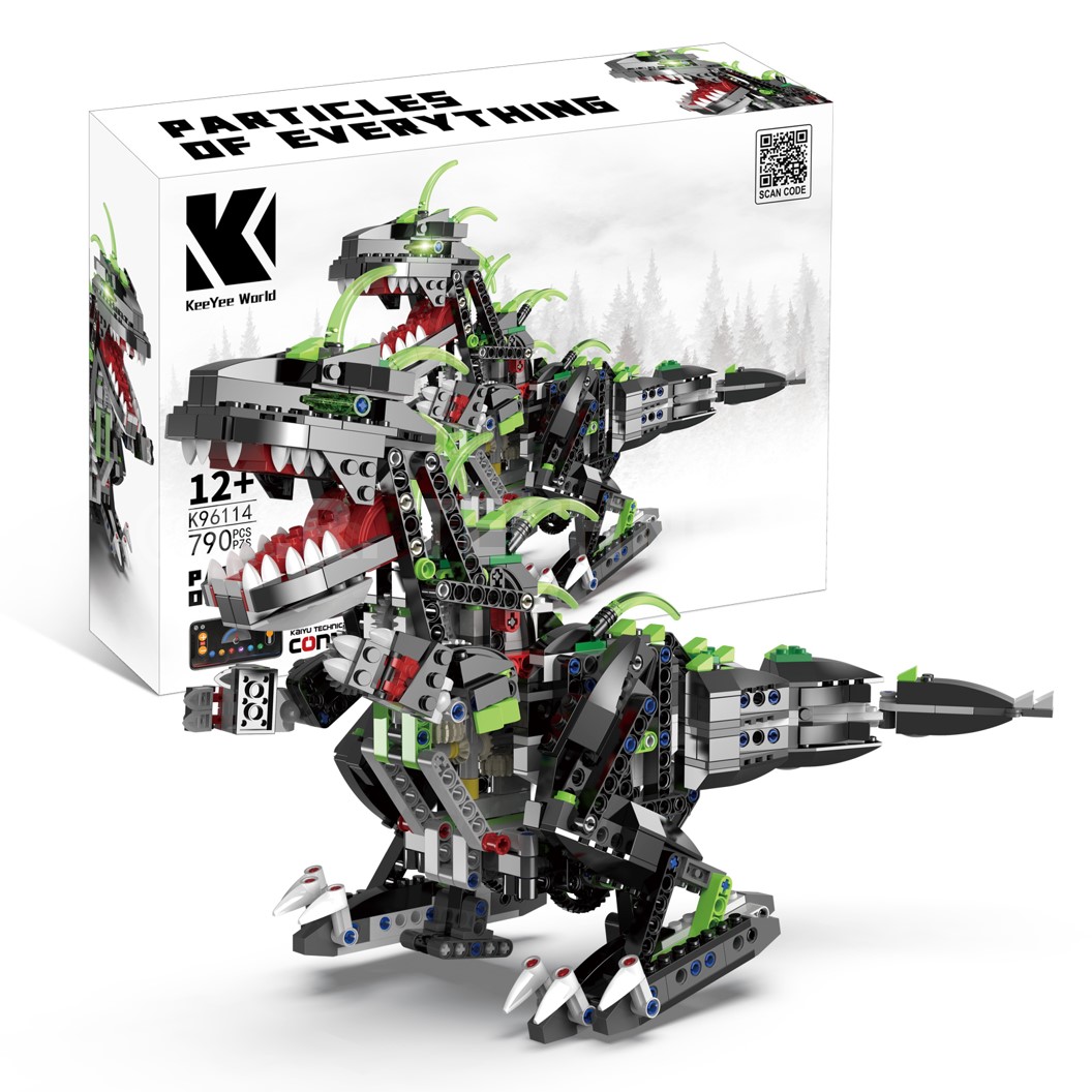 KEEYEE WORLD K96114 ชุดเรียนรู้ เสริมทักษะ Tyrannosaurus Rex ตัวต่อ STEAM Educational Programmable Robot Kit Building Block