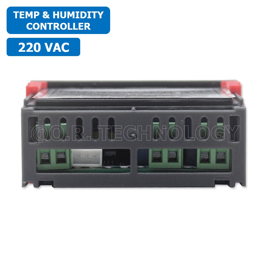 STC-3028 220VAC เครื่องควบคุมอุณหภูมิและความชื้น Dual Digital Temperature and Humidity Controller