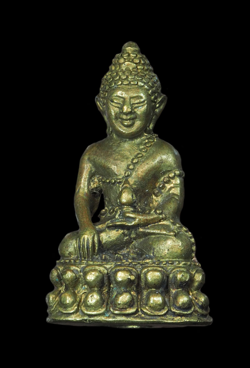 *30641 พระกริ่งธรรมรัตน์ วัดเชิงท่า ลพบุรี เนื้อทองเหลืองกริ่งไม่ดัง 7