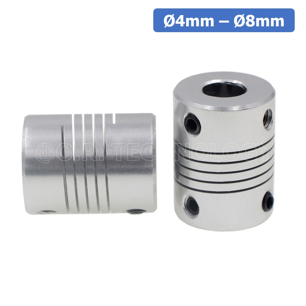 (1ชิ้น) KR459 4-8 คัปปลิ้ง ข้อต่อเพลามอเตอร์ คัปปิ้ง มอเตอร์ ข้อต่อแกนมอเตอร์ Elastic Coupling ขนาดรูเพลา 4mm-8mm