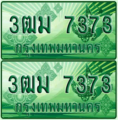 ป้ายประมูล 7373 เลขรถ 3ฒม 7373 กระบะแคป (1)