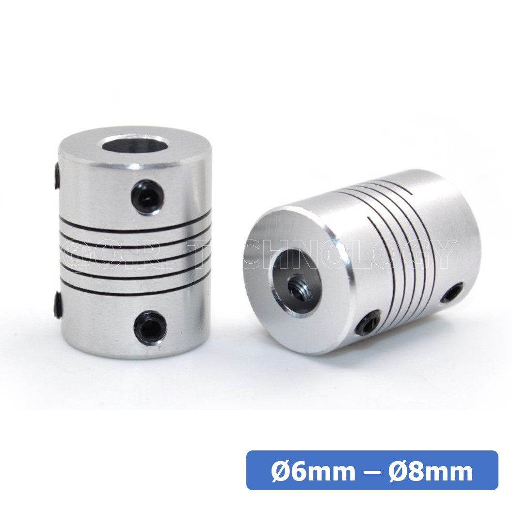 (1ชิ้น) KR459 6-8 คัปปลิ้ง ข้อต่อเพลามอเตอร์ คัปปิ้ง มอเตอร์ ข้อต่อแกนมอเตอร์ Elastic Coupling ขนาดรูเพลา 6mm-8mm
