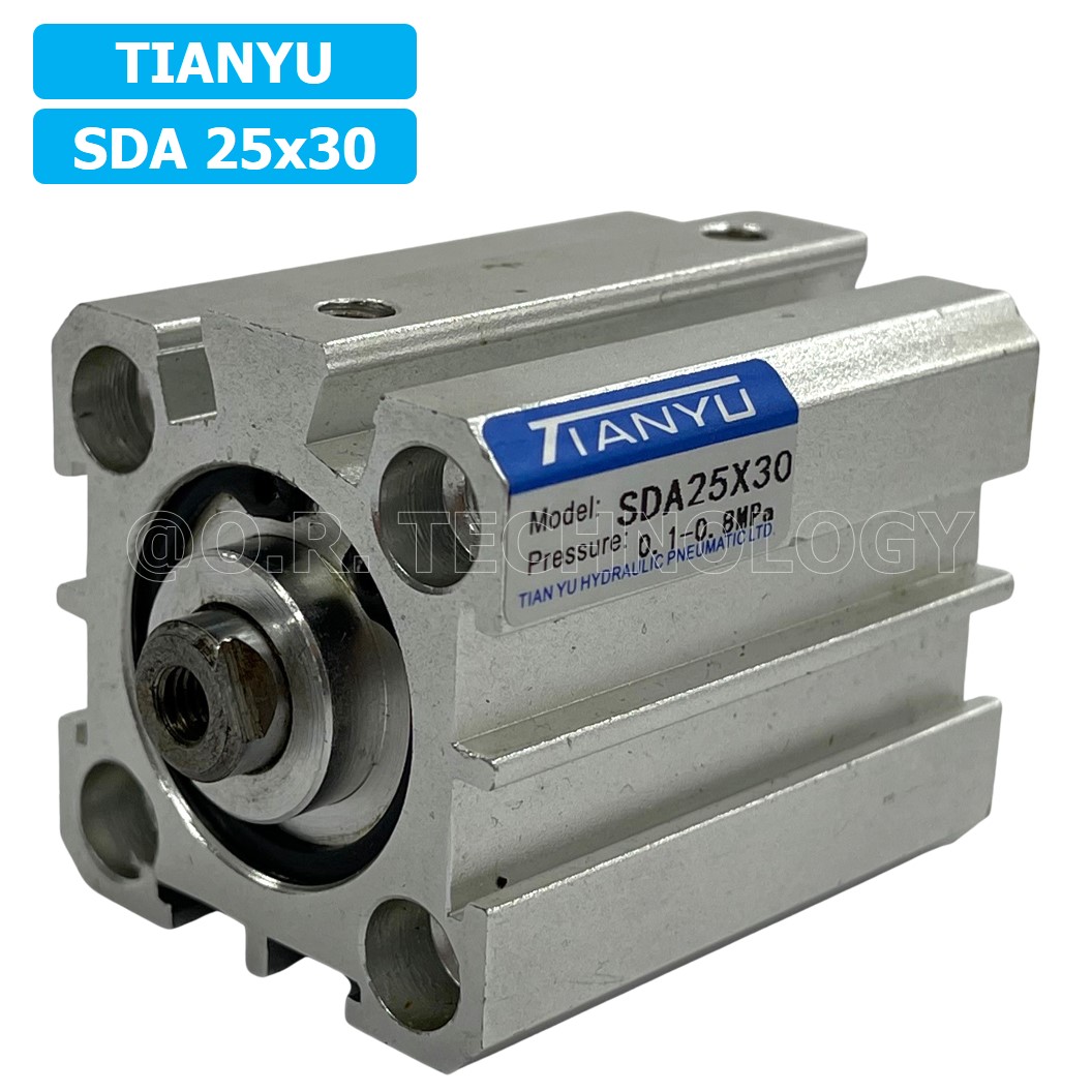 (1ชิ้น) SDA 25x30 กระบอกลมคอมแพค กระบอกลม รุ่นคอมแพค Compact Air Cylinder SDA Series แบบคอมแพค