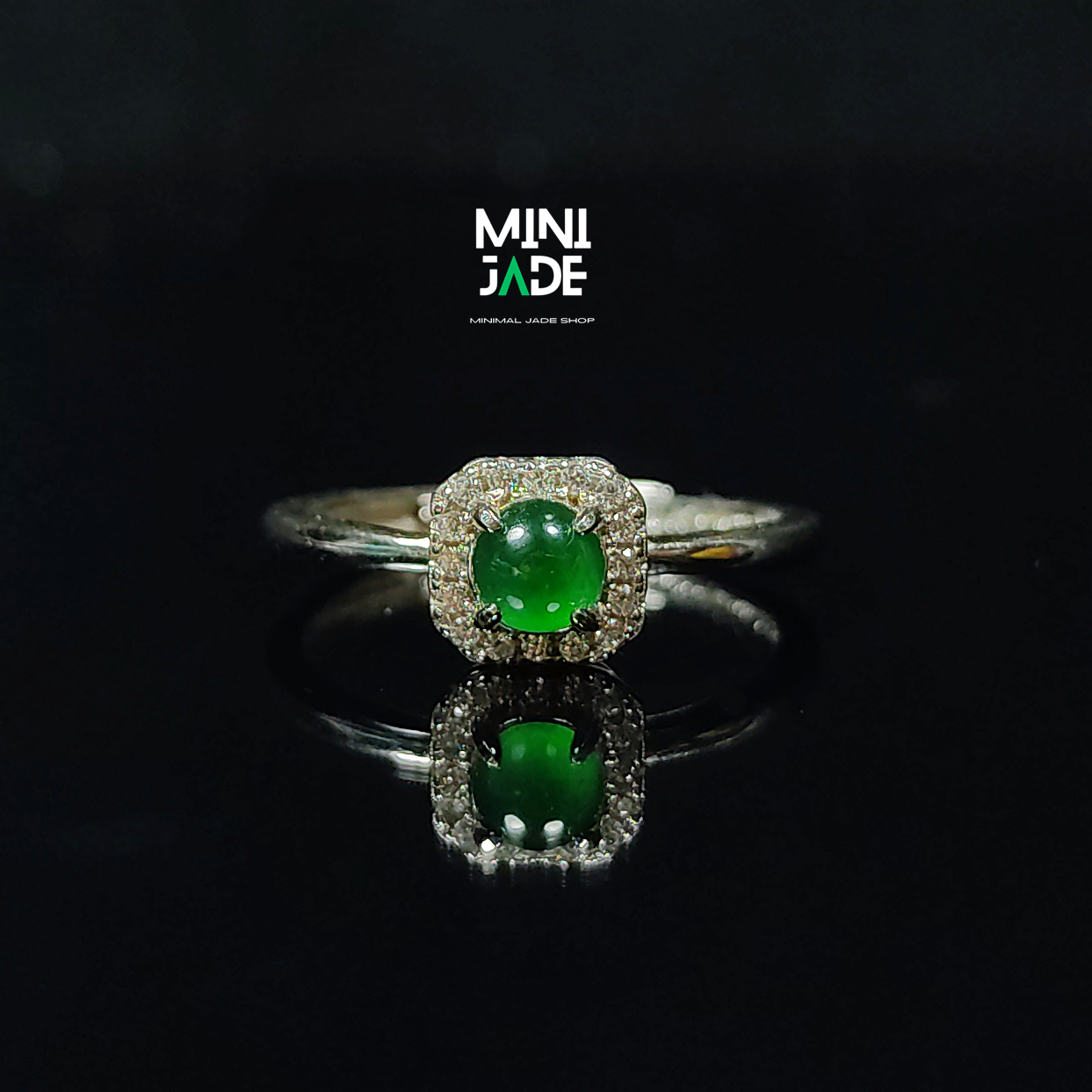 แหวนหยกjadeite เนื้อแก้วใส