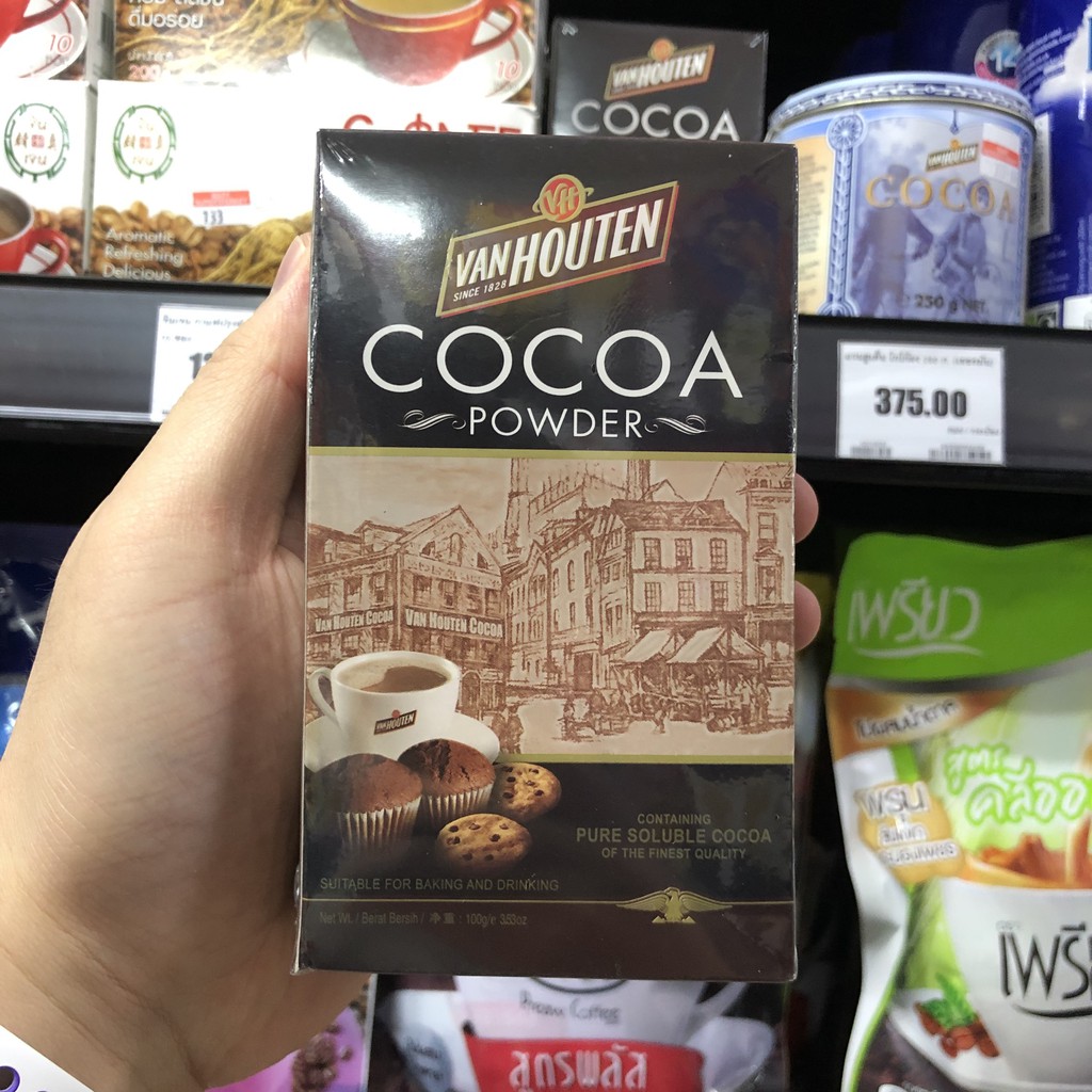 แวน ฮูเต็น โกโก้ ผง 100 กรัม Van Houten Cocoa Powder 100 g. 8991001400284