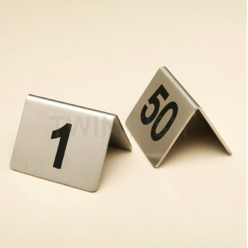 TN-1 ถึง TN-50 เบอร์โต๊ะสเตนเลสอย่างดี เบอร์ 1 ถึง เบอร์ 50