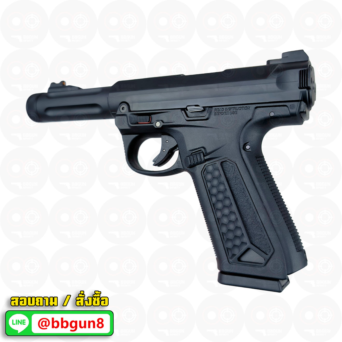 บีบีกันอัดแก๊ส Action Army AAP-01 Assassin GBB Black สีดำ BB GUN