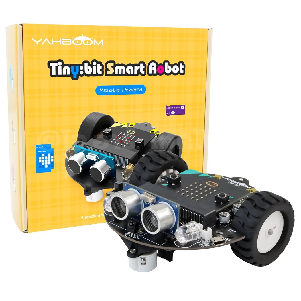 Yahboom Tinybit ชุดหุ่นยนต์ไมโครบิต Micro:bit Tiny:bit Smart Robot Car for Microbit V2/V1.5 (รวมบอร์ด/ไม่รวมบอร์ด)