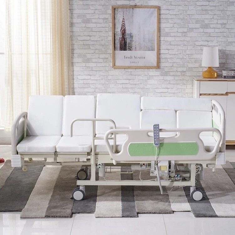 เตียงไฟฟ้า ปรับนั่ง พลิกตัวได้ นั่งถ่ายได้ ราวปีกนก ABS YX-DC01A (3-25)