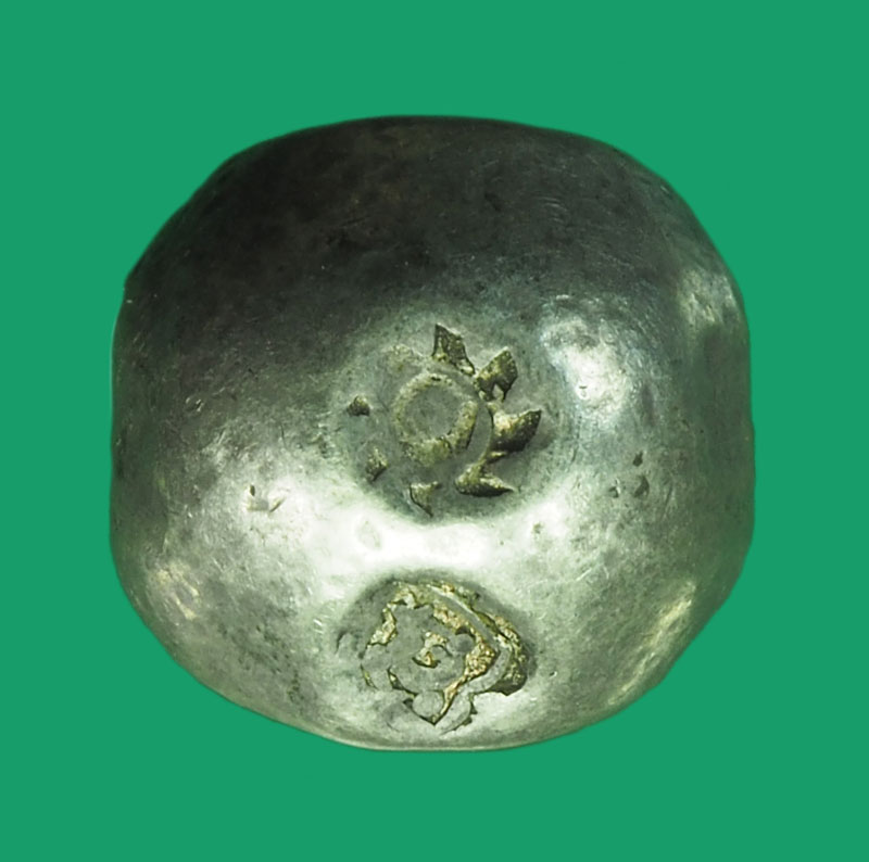 ขายแล้ว *32981 เงิดพดด้วง สมัยกรุงศรีอยุธยา หนัก 1 บาท เนื้อเงิน 10.1