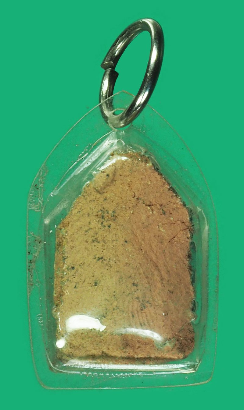 *40348 พระอมหลวงพ่อหอม วัดบางเตยกลาง ปทุมธานี ปี 2484 แจกอินโดจีน เนื้อดิน เลี่ยมพลาสติกใหม่ 46