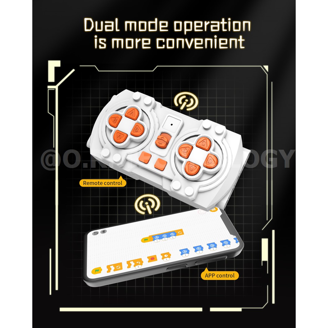 KEEYEE WORLD K96136 ชุดเรียนรู้ เสริมทักษะ Variable Combat Robot Dog ตัวต่อ STEAM Educational Programmable Robot Kit Building Block