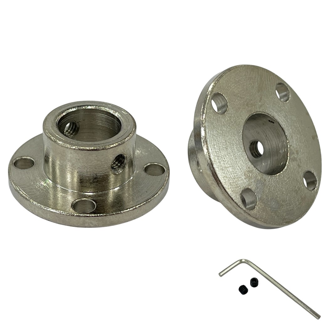 CP-T ขนาด 2-14mm แป้นยึดแกนมอเตอร์ คัปปิ้ง Rigid Flange Coupling Shaft Coupler Connector ตัวยึดแกนมอเตอร์ ข้อต่อเพลา ข้อต่อแกนมอเตอร์ 2mm/3mm/3.17mm/4mm/5mm/6mm/6.35mm/7mm/8mm/10mm/11mm/12mm/14mm