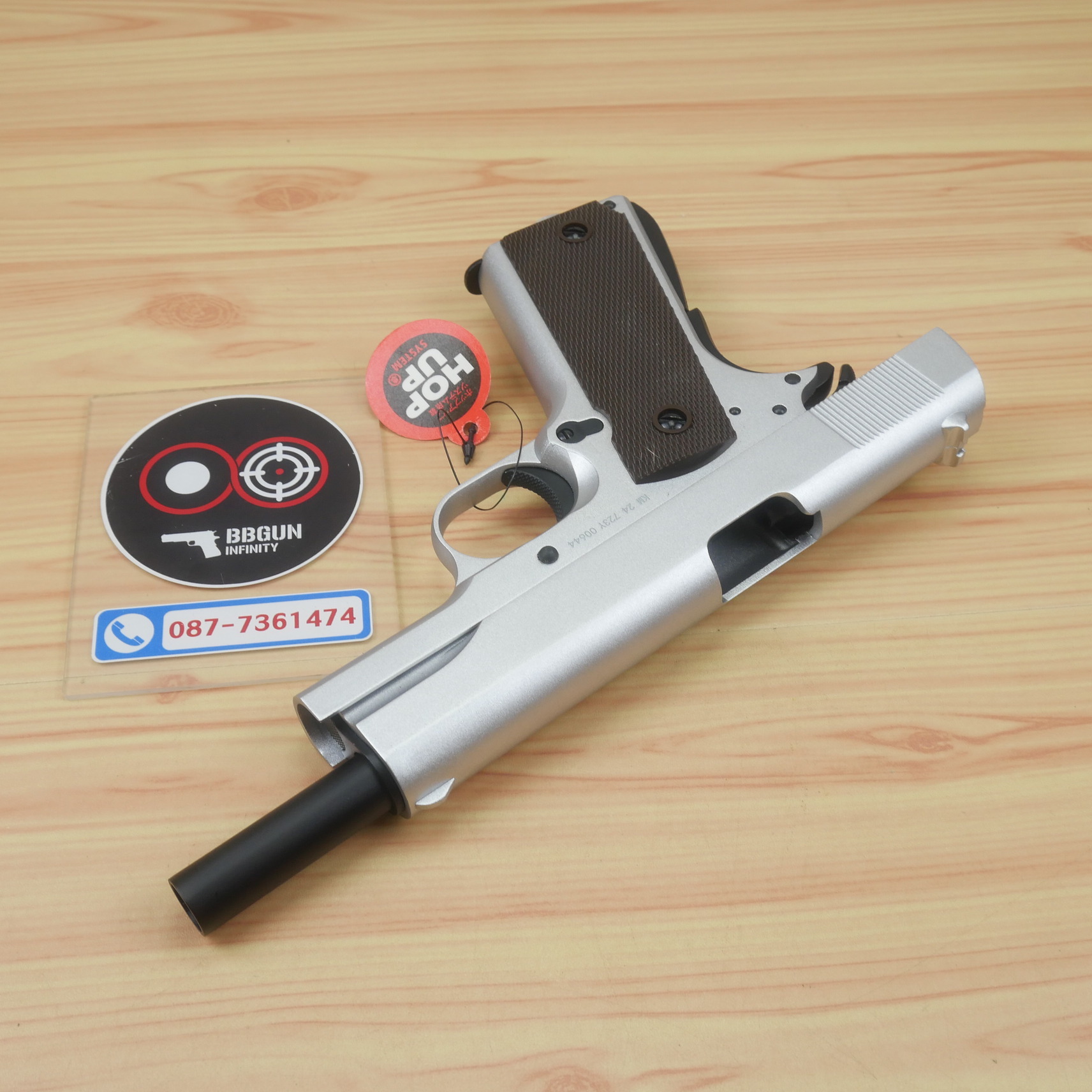 บีบีกันอัดแก๊ส Double Bell 723Y Colt M1911 A1 GBB (Silver) BB GUN