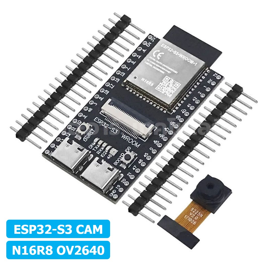 CB007 บอร์ด ESP32-S3 CAM N16R8 OV2640 Expressif ESP32-S3 WROOM WiFi+Bluetooth Board ESP-32-S3 Camera โมดูลกล้อง
