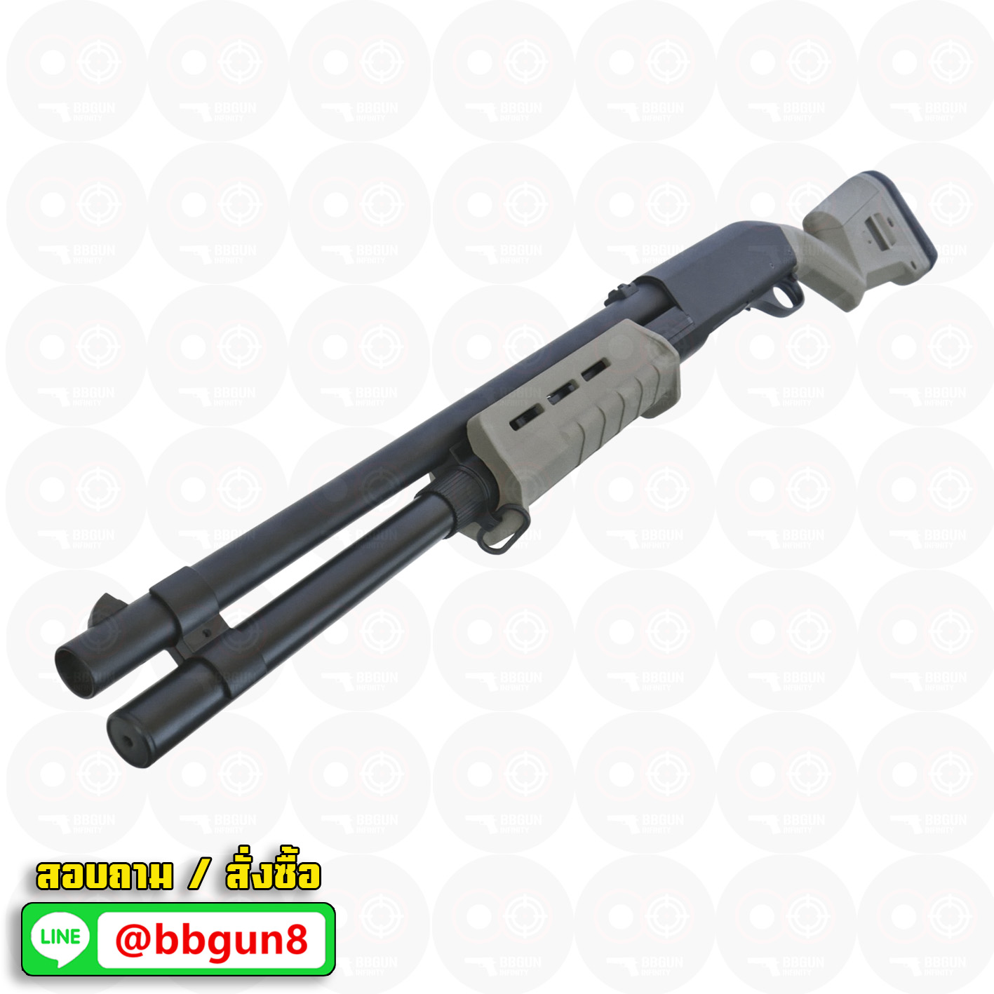 บีบีกันปืนลูกซอง CYMA 355LM TN Magpul M870 Tactical Shotgun - Tan BB GUN