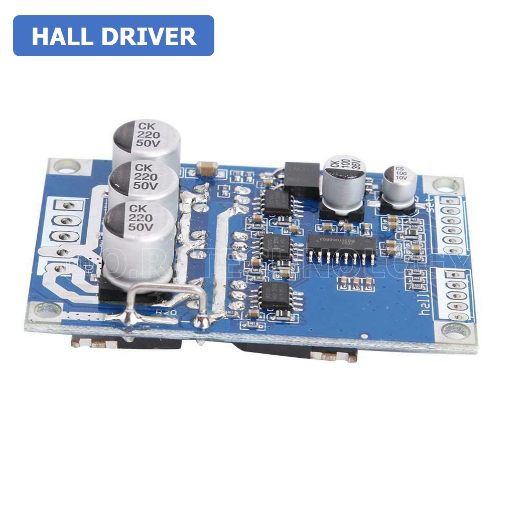 (1ชิ้น) AA693 บอร์ดไดร์ฟมอเตอร์ไร้แปลงถ่าน โมดูลไดร์ฟมอเตอร์ไร้แปลงถ่าน DC 12V-36V 15A 500W Brushless Motor Controller Hall Motor Balanced Car Driver Board with Hall Driver