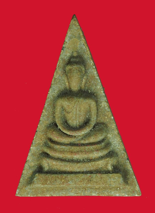 ขายแล้ว*40463 พระพิมพ์สมเด็จในย่าม หลวงปู่สี วัดถ้ำบุญนาค ตาคลี นครสวรรค์ ปี 2517 เนื้อผงน้ำมัน 40