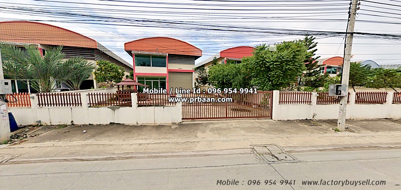 ขายโรงงาน โกดัง พร้อมสำนักงาน คลองมะเดื่อ กระทุ่มแบน 450 ตรม. หรือมี 2 แปลงติดกัน ซื้อ 2 ตึกได้พื้นที่ใช้สอยรวม 900 ตรม.
