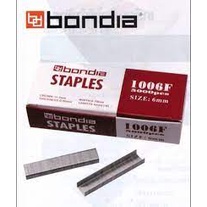 Bondia STAPLE ไส้ตะปูแม็กใช้มือ 1006 F 1008 F ลูกแม็กซ์ ลูกแม๊กยิงบอร์ด ยิงไม้อัด ไส้แม๊กซ์ ลูกแม็ก แม็กเย็บกระดาษ