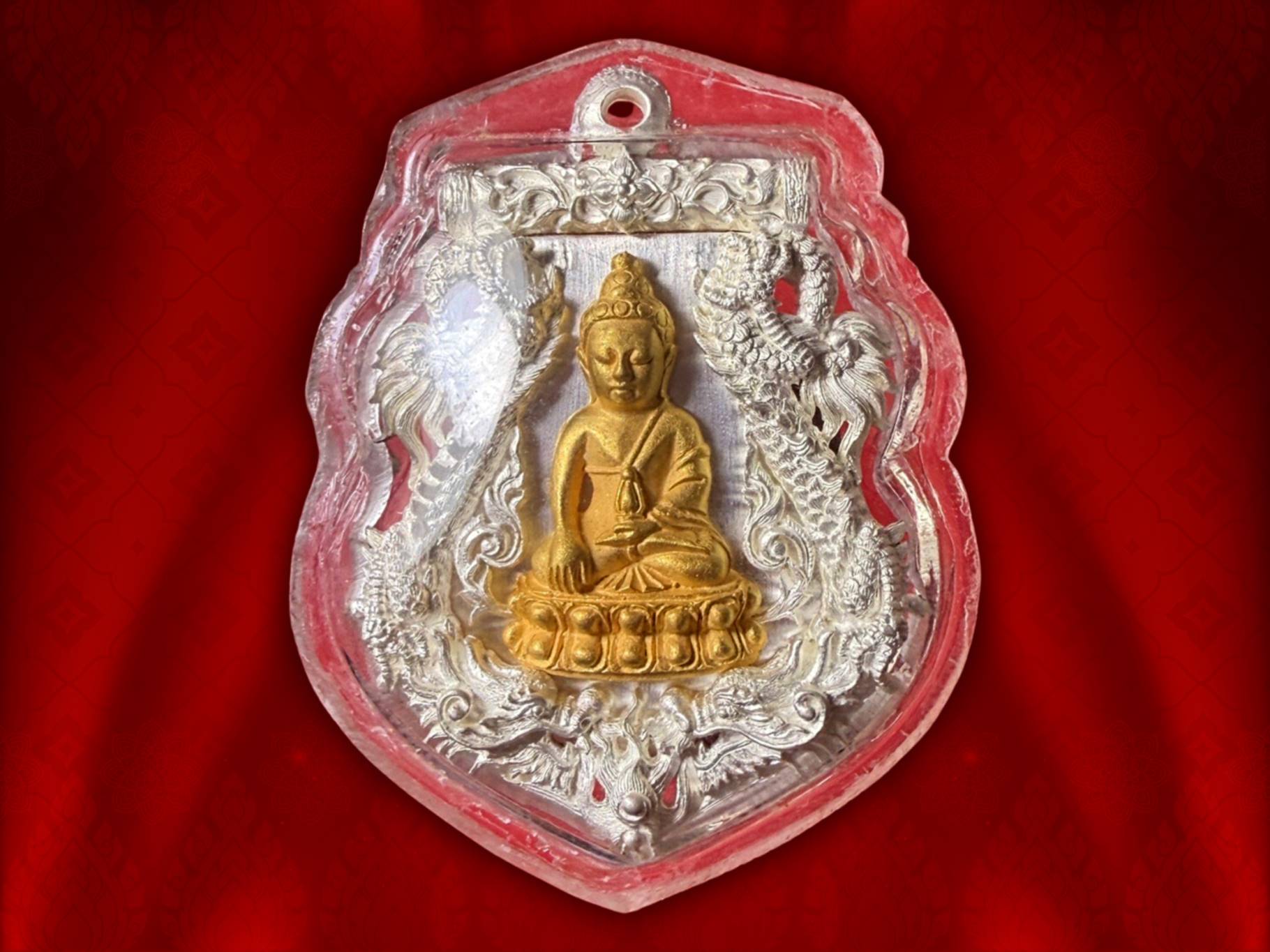เหรียญฉลุพระกริ่ง พุทธปวเรศ เนื้อเงินองค์ทองคำ No.136 พร้อมกล่อง จัดสร้างเป็น ที่ระลึกโครงการ สังฆราชบูชา พนะชันษา 100 ปี ปี 2554 หลังยันต์และตะกรุด พิธีมหาพุทธาภิเษก ณ พระอุโบสถวัดบวรนิเวศวิการอย่างยิ่งใหญ่อลังการ สุดยอดแห่งโลหะสาร มวลสาร จัดสร้าง 199 เห