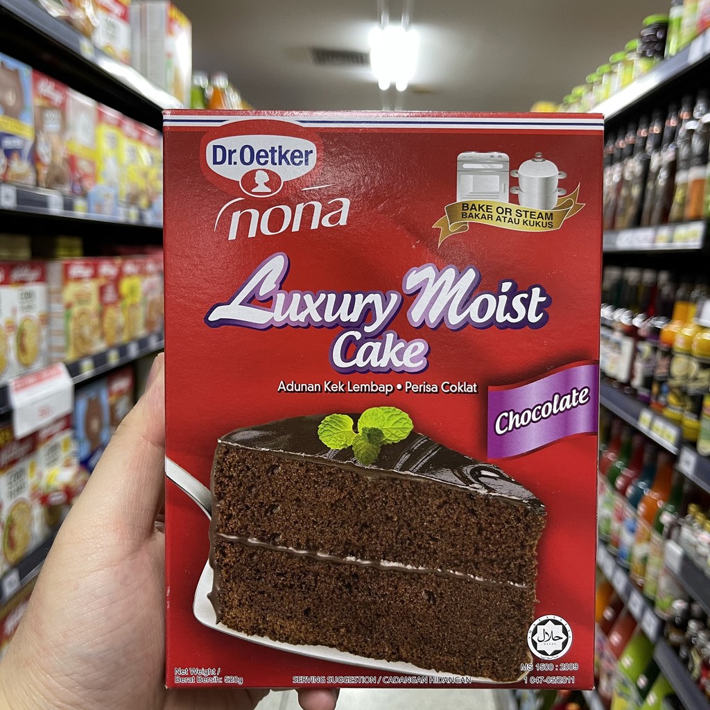 ดร.โอ๊ตเกอร์ แป้งเค้กช็อกโกแลต สำเร็จรูป 520 กรัม Dr.Oetker Luxury Moist Chocolate Cake Mix 520 g.