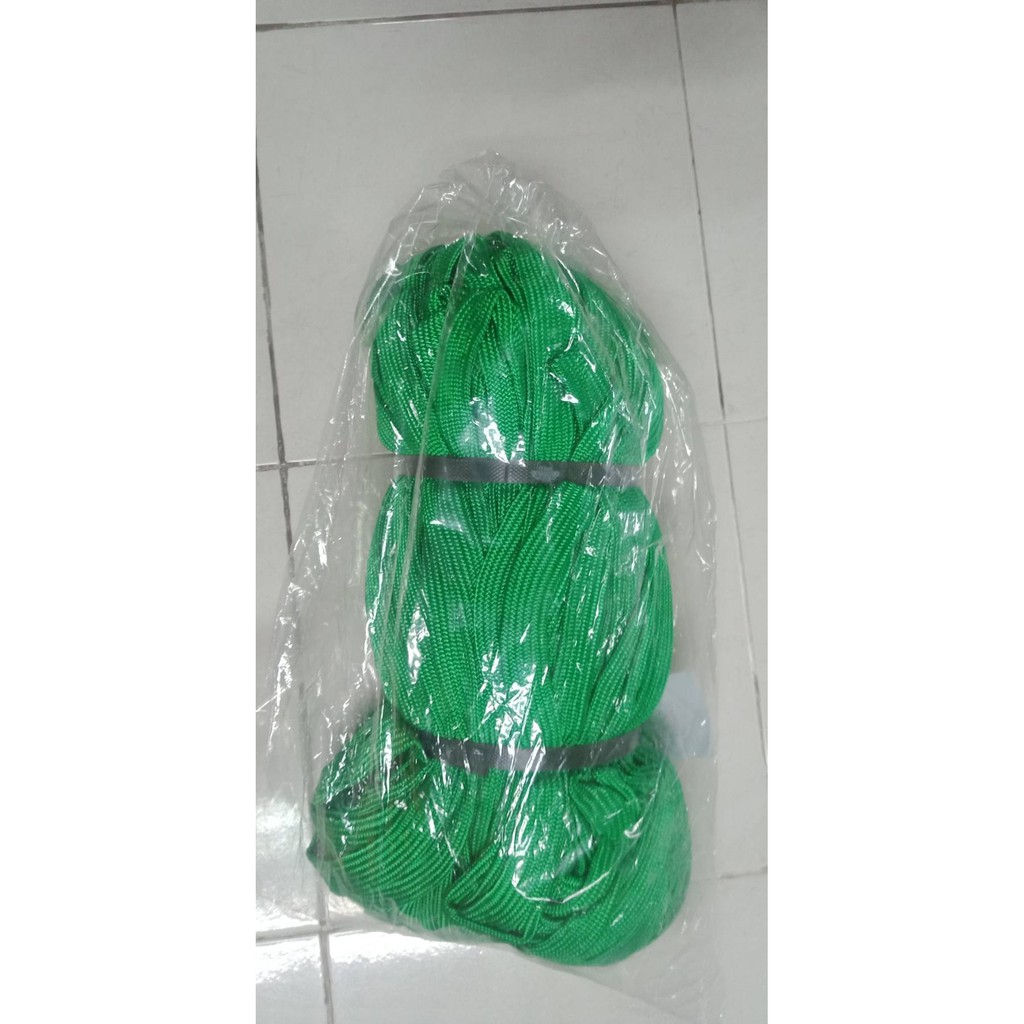 เชือกผ้าแบน เชือกถักแบน 3/4" (6 หุน) ยาวประมาณ 100 ม. เชือกมัดของ(ราคารวมแวท) รัดของ เชือกไนล่อนแบน เชือกแบน เช