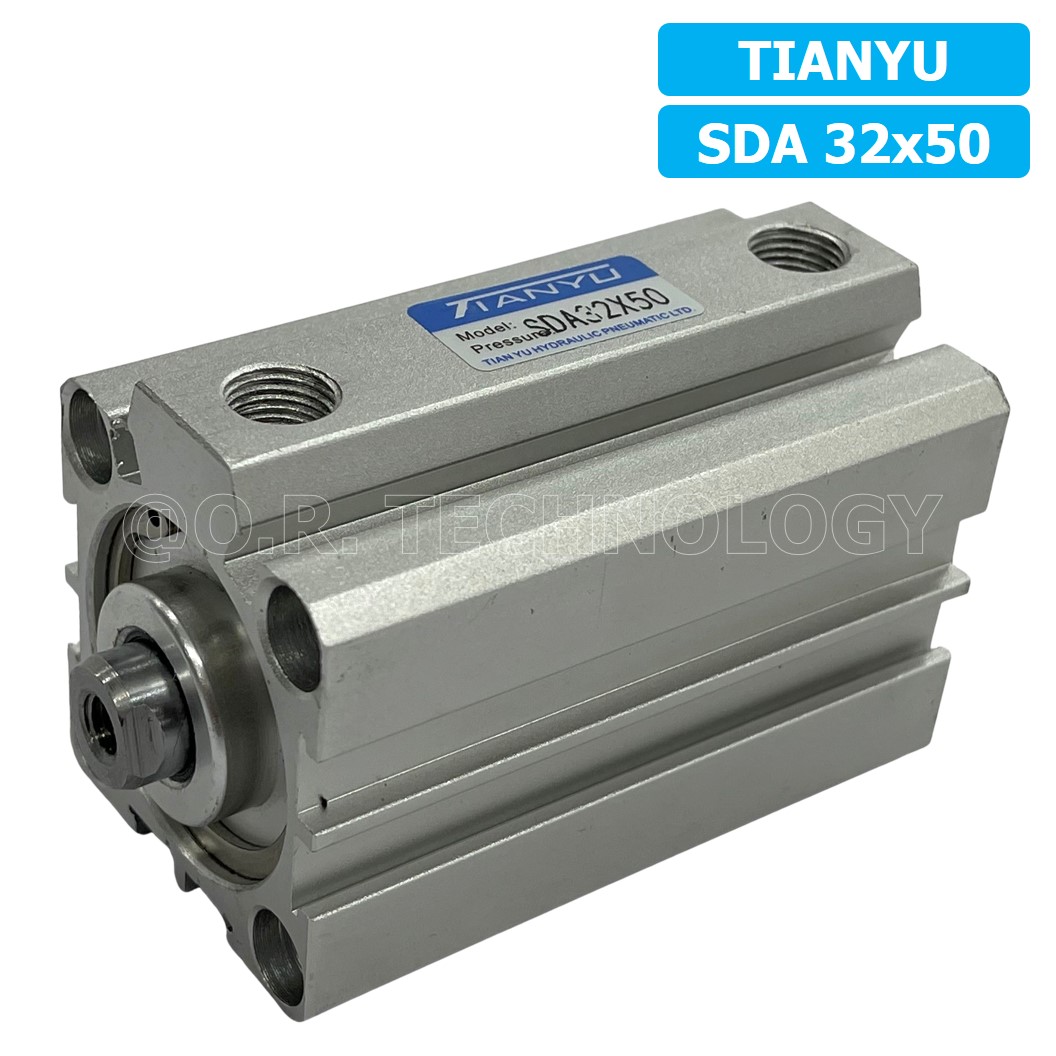 (1ชิ้น) SDA 32x50 กระบอกลมคอมแพค กระบอกลม รุ่นคอมแพค Compact Air Cylinder SDA Series แบบคอมแพค
