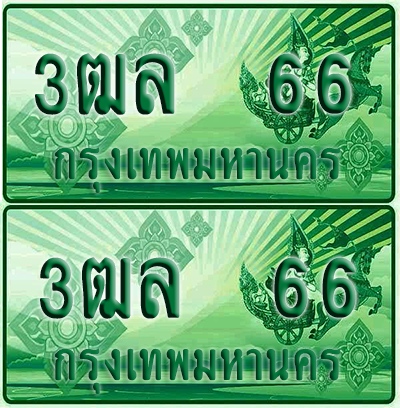 ป้ายประมูล 66 เลขรถ 3ฒล 66 ผลรวมดี กระบะแคป (6)