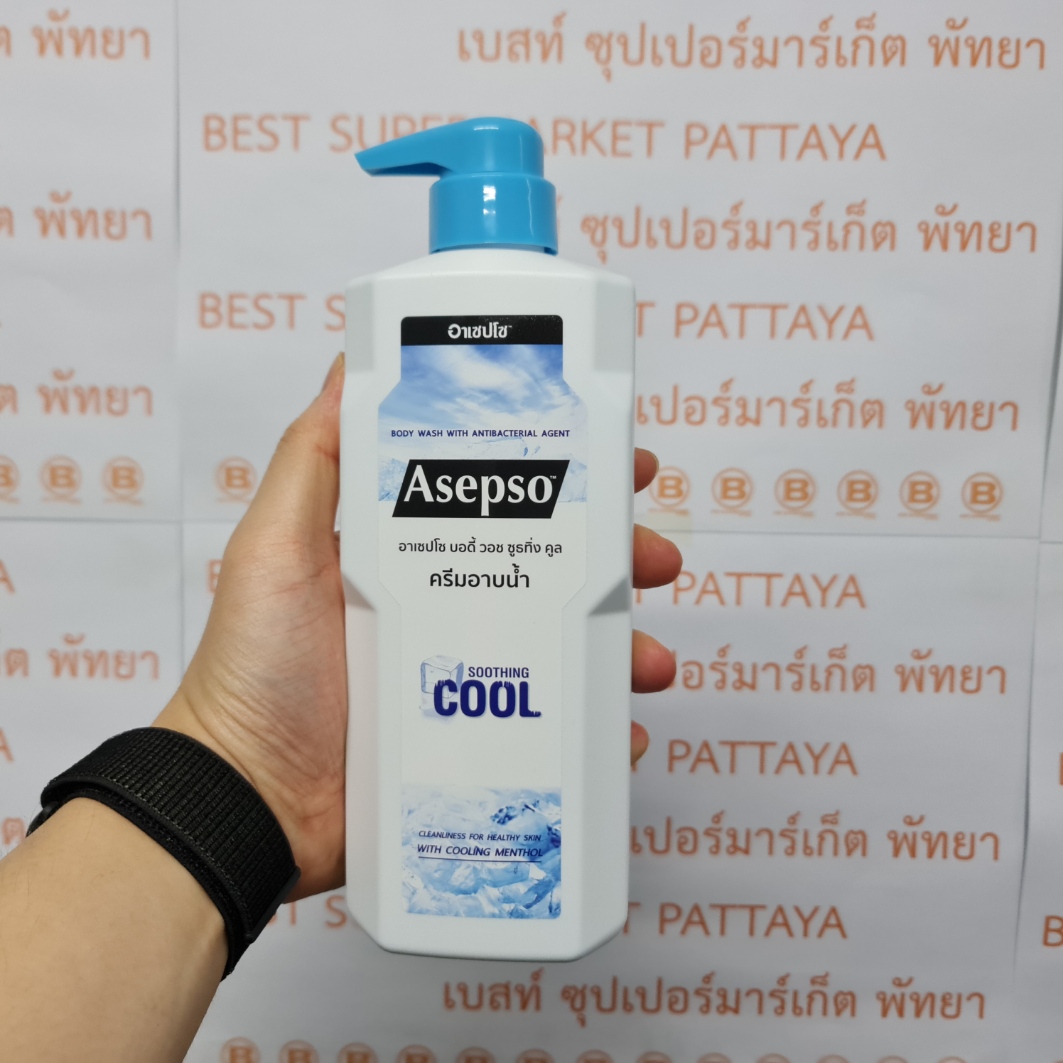 [ยกลัง 12 ขวด]อาเซปโซ ครีมอาบน้ำ 500 มล. [12 Bottles]Asepso Body Wash 500 ml.